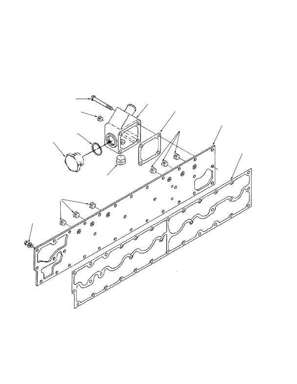 OIL COOLER WATER PLUMBING TIER I ENGINE