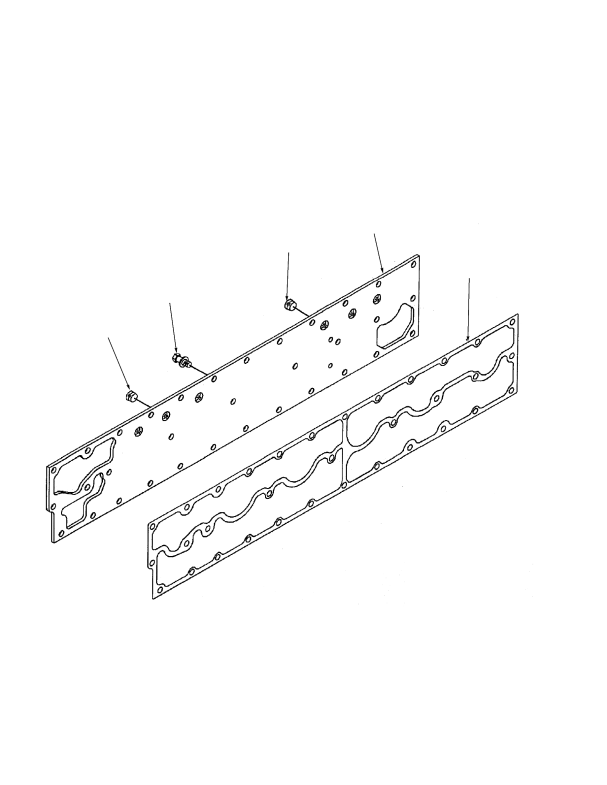 OIL COOLER WATER PLUMBING TIER II ENGINE