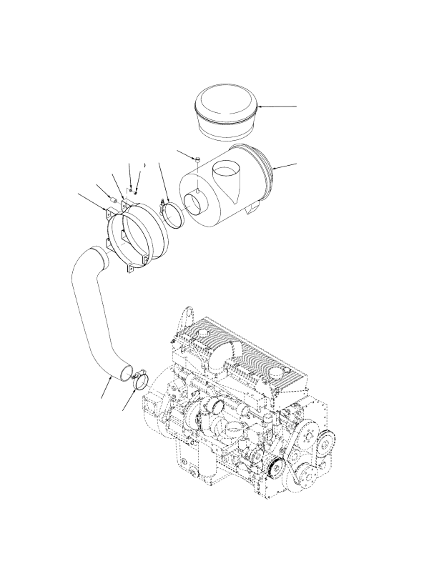 AIR FILTER TIER I ENGINE (S/N A222E01537X →)