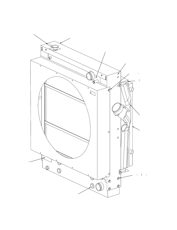 RADIATOR TIER II ENGINE (S/N A222E01563Z → EXC. 1564-1565)