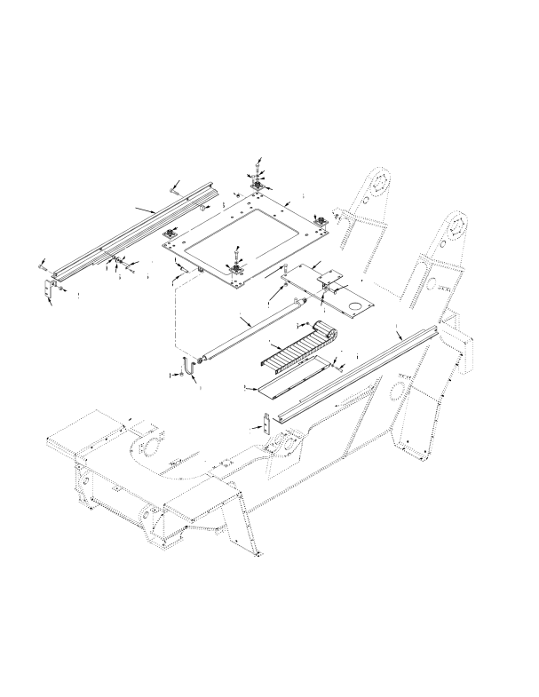 SLIDING CAB ARRANGEMENT TIER II ENGINE (S/N A222E01563Z → EXC. 1564-1565)
