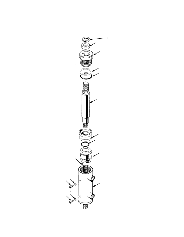 TIPPING CYLINDER RS45-30CH RS45-27IH (→ S/N A222E01562Z INC. 1564-1565)