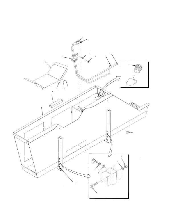 FUEL TANK AND FUEL SYSTEM TIER II ENGINE (S/N A222E01563Z → EXC. 1564-1565)