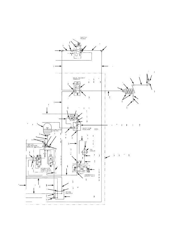 THROTTLE AND BRAKE ARRANGEMENT SHEET 2 OF 2 — TIER I ENGINE (→ S/N A222E01536X)