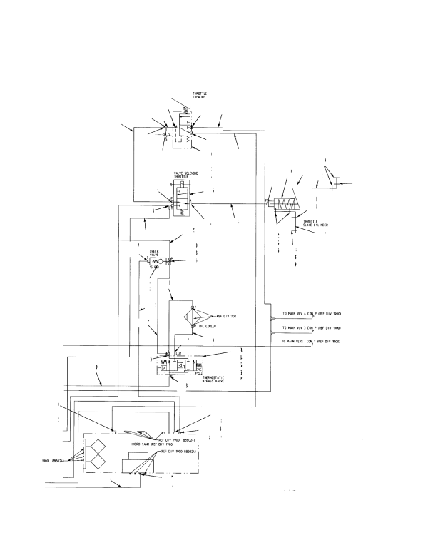 THROTTLE AND BRAKE ARRANGEMENT SHEET 2 OF 2 – TIER I ENGINE (S/N A222E01537X →)