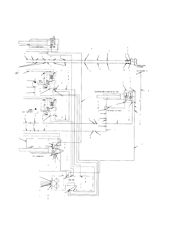 HYDRAULIC SYSTEM SHEET 2 OF 2 — TIER I ENGINE (S/N A222E01537X →)