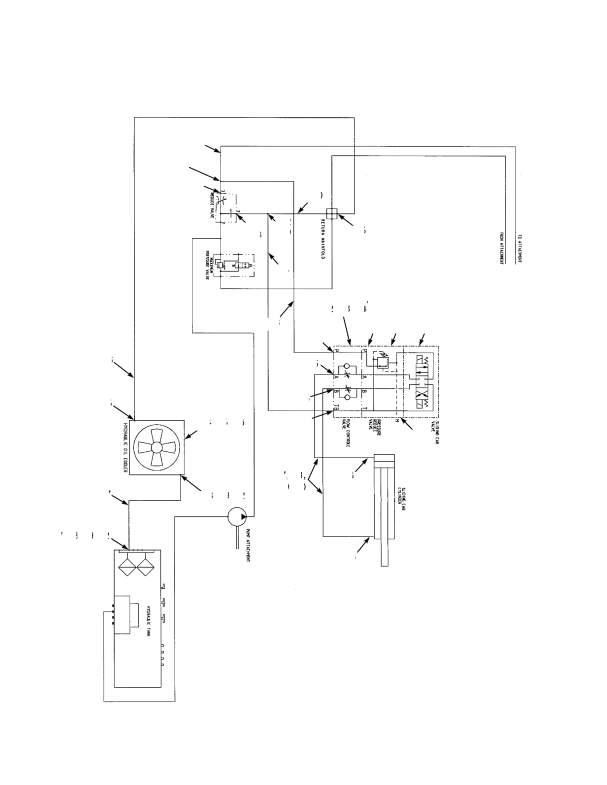HYDRAULIC SUPPLY AND RETURN SLIDING CAB AND HYDRAULIC OIL COOLER – TIER II (S/N A222E01603C →)