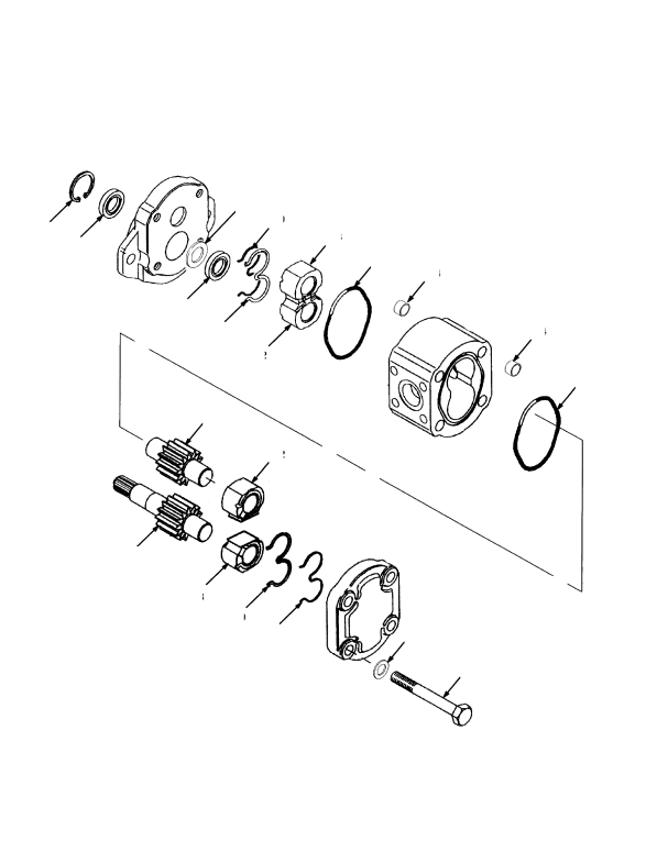 HYDRAULIC PUMP PILOT AND SLIDING CAB (→ S/N A222E01536X)