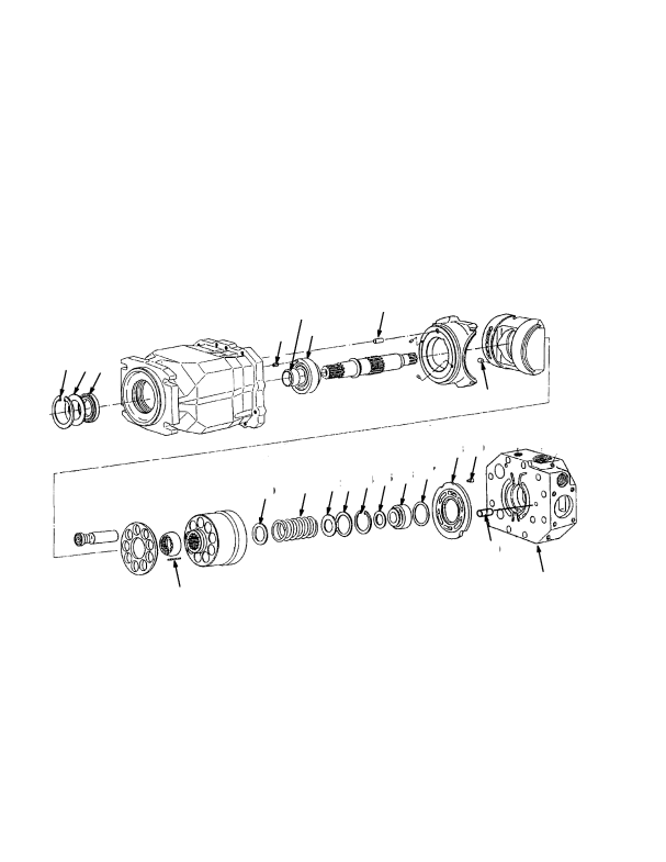 HYDRAULIC PUMP HOIST AND STEERING (→ S/N A222E01536X)