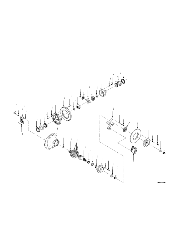 DIFFERENTIAL/CARRIER WET BRAKE (-> S/N F007E02552A)