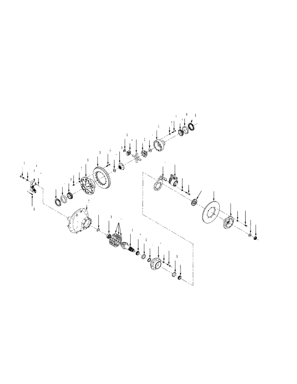 DIFFERENTIAL AND CARRIER 475 SERIES WET BRAKE