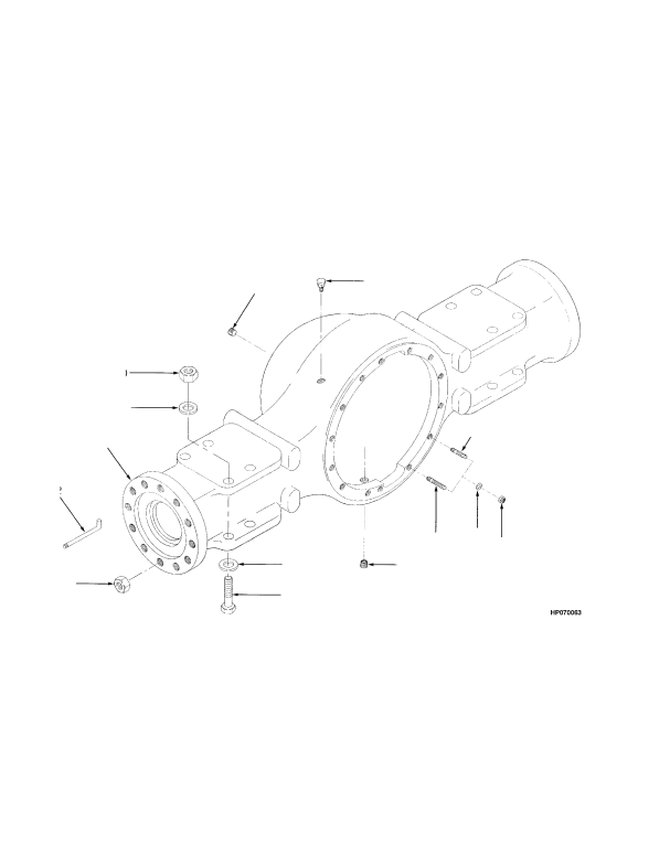 AXLE HOUSING AND ATTACHING PARTS