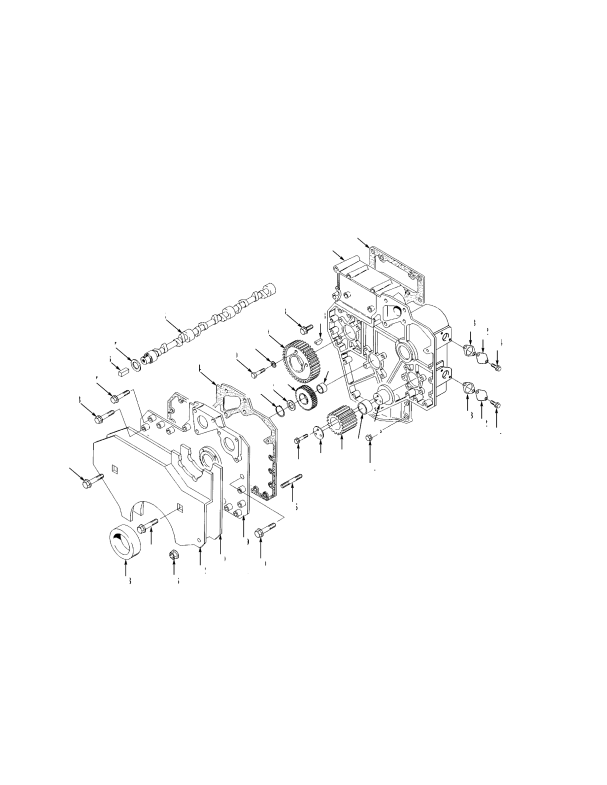 TIMING GEAR TIER I ENGINE (-> S/N F007E02450A)