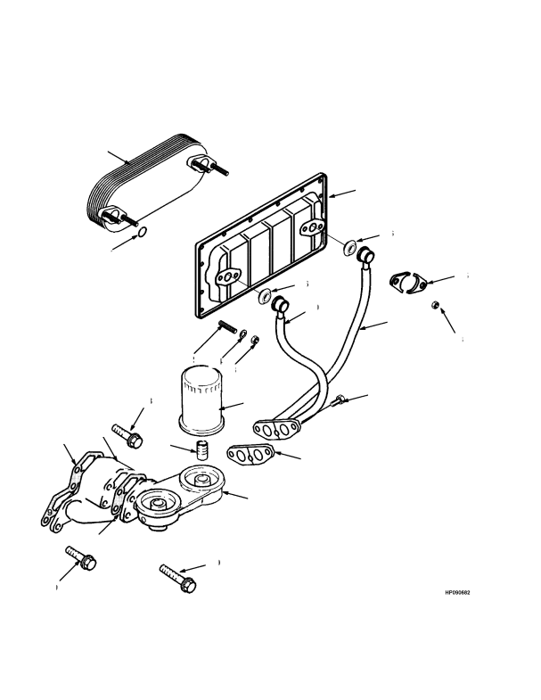 OIL FILTER AND COOLER TURBO  (-> S/N F007E02450A)