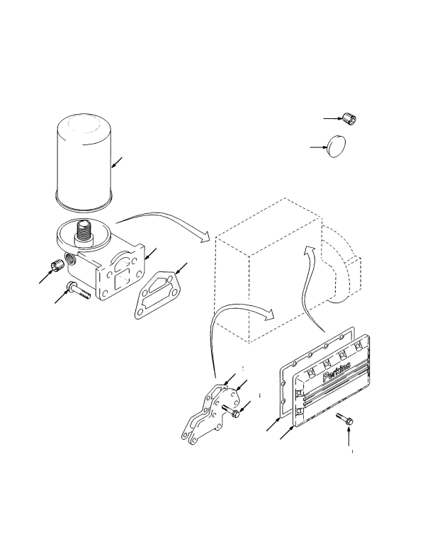 OIL FILTER NON-TURBO TIER I ENGINE (-> S/N F007E02450A)