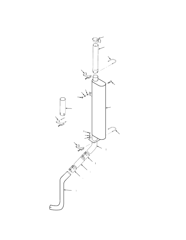 EXHAUST TIER II ENGINE (->S/N F007E02451A ->)