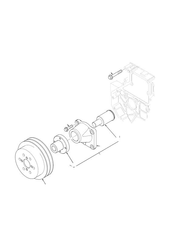 FAN DRIVE AND PULLEY TIER II ENGINE