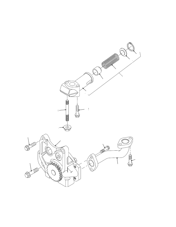 OIL PUMP AND DELIVERY HOUSING TIER II ENGINE