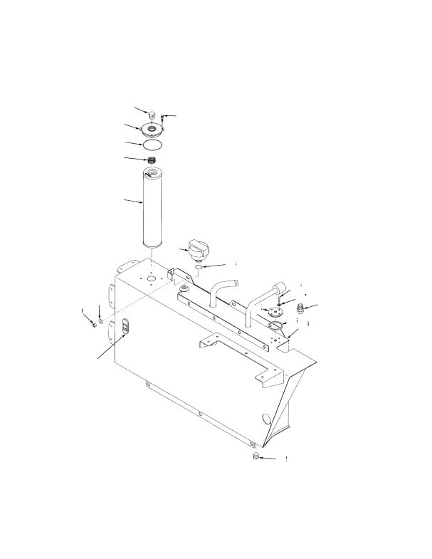 HYDRAULIC TANK AND ATTACHING PARTS (S/N F007E02439A ->)