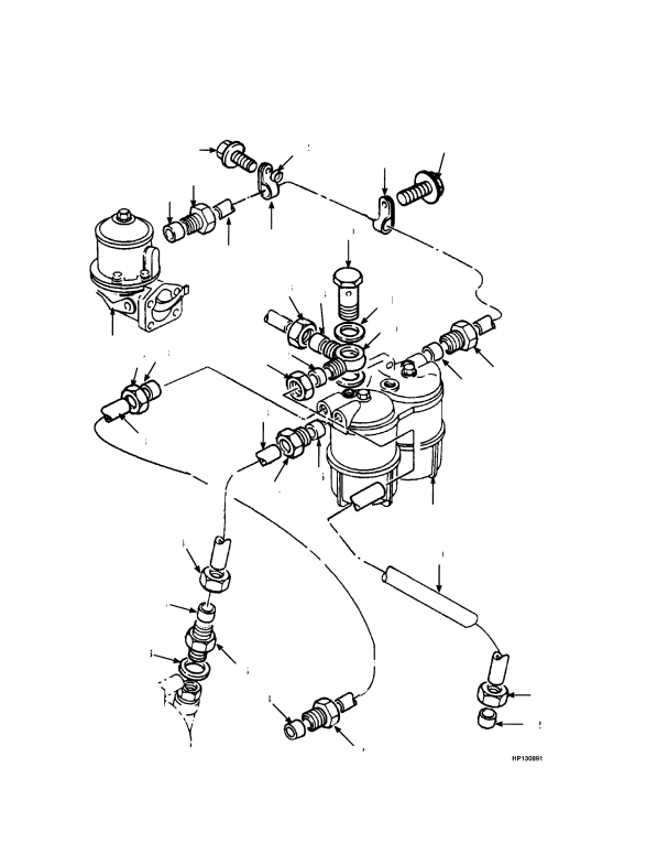 LOW PRESSURE SYSTEM TIER I ENGINE (-> S/N F007E02450A)