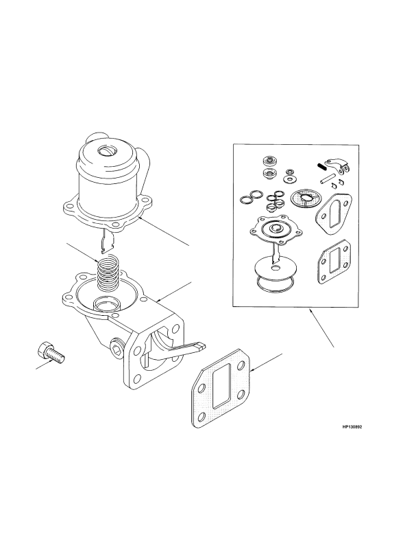 LIFT PUMP TIER I ENGINE (-> S/N F007E02450A)