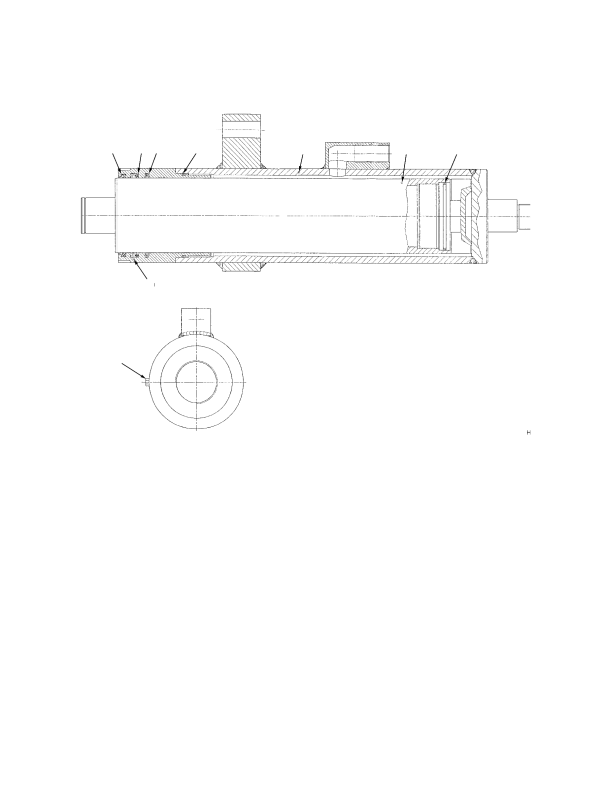 FREE-LIFT CYLINDER THREE STAGE FULL FREE-LIFT