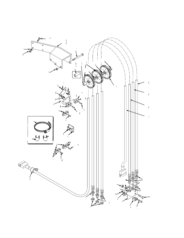 HEADER HOSE TWO STAGE LIMITED FREE-LIFT (S/N F007E02356A -> INC. 02348)