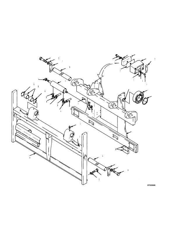 SIDE-SHIFT CARRIAGE TWO STAGE LIMITED FREE-LIFT