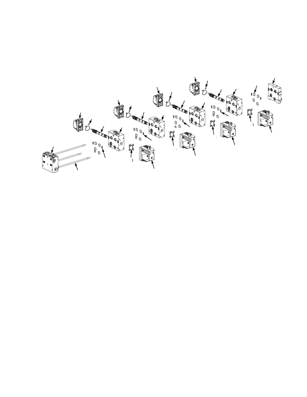 DIRECTIONAL CONTROL VALVE ASSEMBLY FOUR-SECTION