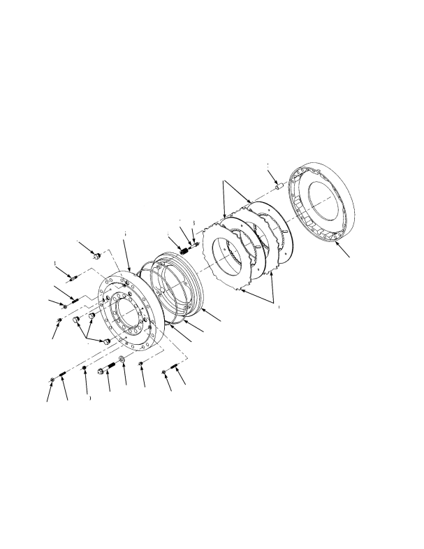 BRAKE ASSEMBLY WET BRAKE 475 SERIES DRIVE AXLE