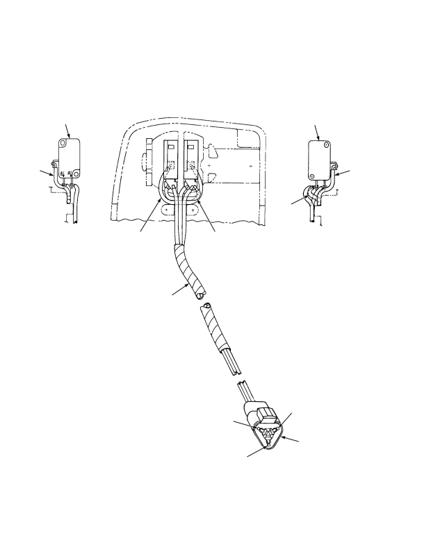 WIRE HARNESS AND SWITCH ASSEMBLY MONOTROL PEDAL