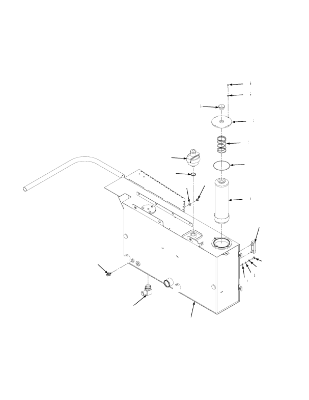 HYDRAULIC TANK AND ATTACHING PARTS