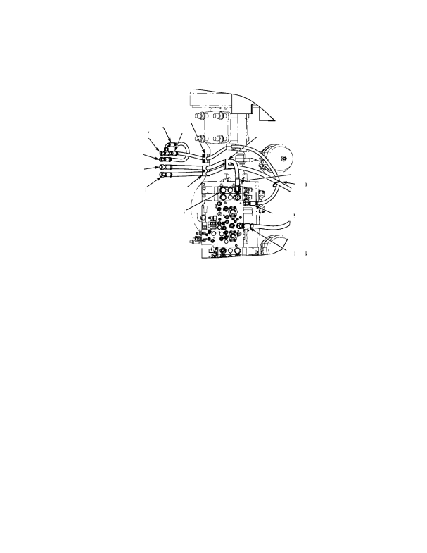 HYDRAULIC SUPPLY AND RETURN FOUR SLICE CONTROL VALVE FORK LIFT TRUCK FOUR/FIVE/SIX FUNCTION