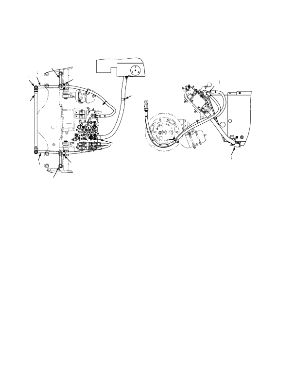 HYDRAULIC SUPPLY AND RETURN FOUR SLICE CONTROL VALVE WITHOUT LIFT ACCUMULATOR