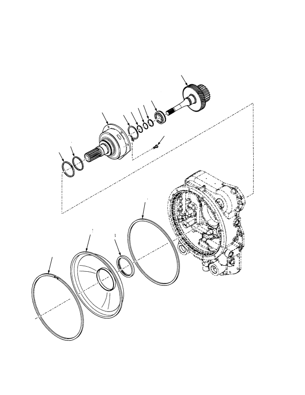 TURBINE SHAFT AND STATOR SUPPORT