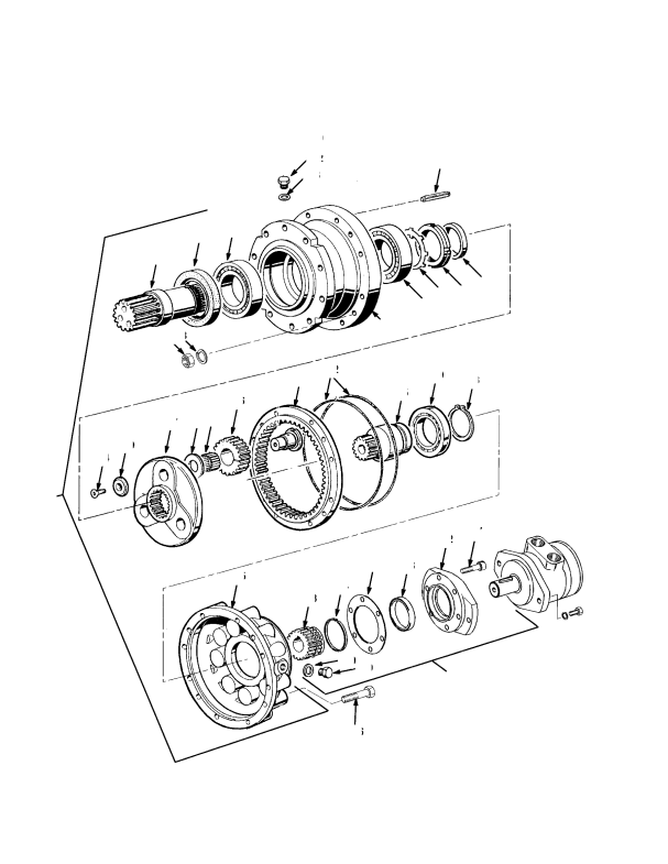 GEAR REDUCER AND ADAPTER (→ S/N A222E01532X)