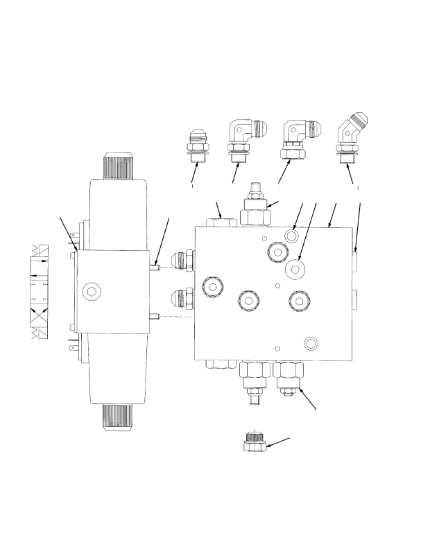 HYDRAULIC VALVE INTERMODAL HANDLER — SHEET 1 OF 2
