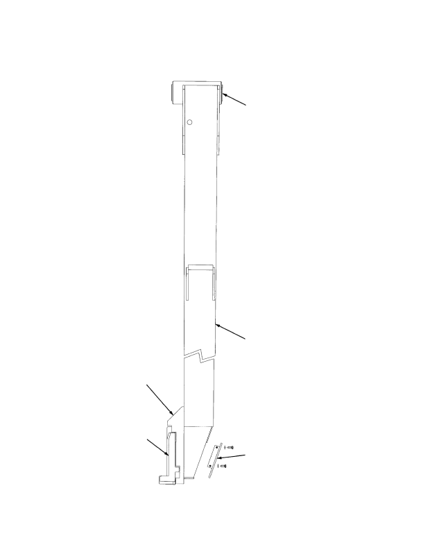 LEG ASSEMBLY INTERMODAL HANDLER