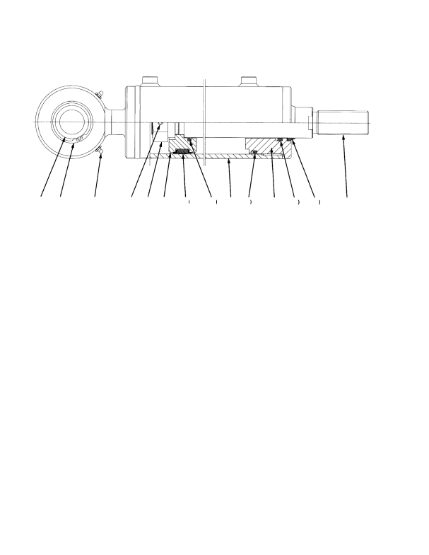 HYDRAULIC CYLINDER INTERMODAL HANDLER (࢐ S/N A222E01551Y)