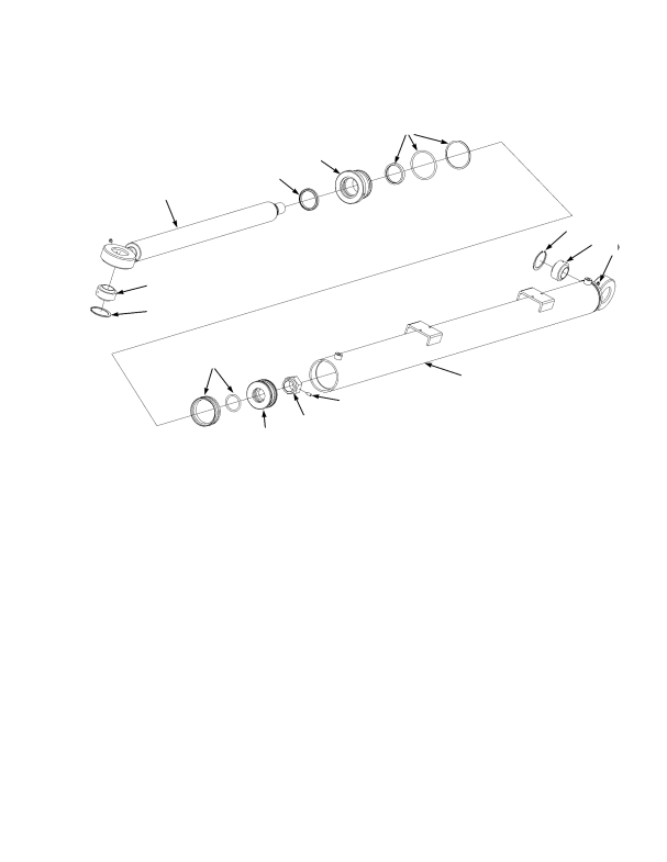 SIDE-SHIFT CYLINDER WITHOUT POWERED PILE SLOPE AND POWER DAMPING — SERIES 817-8761