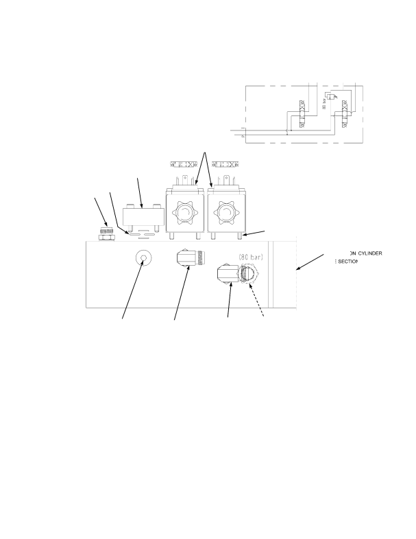VALVE ASSEMBLY (EXTENSION CYLINDER) WITHOUT POWERED PILE SLOPE AND POWER DAMPING — SERIES 817-8761