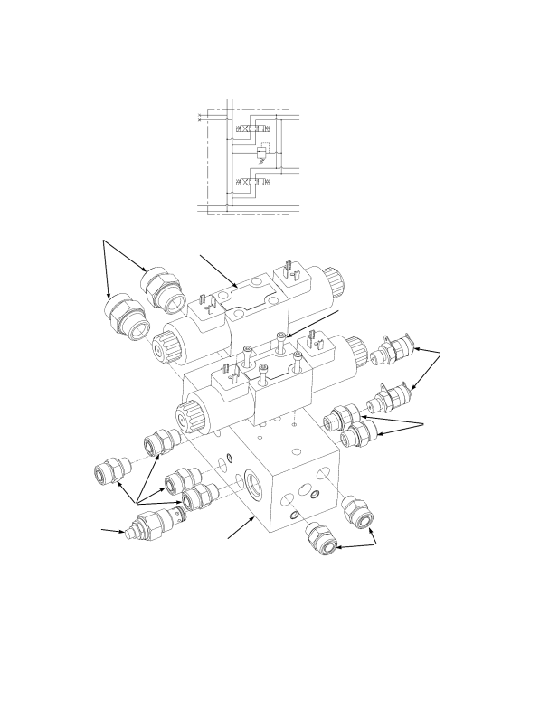 VALVE ASSEMBLY (SIDE-SHIFT) WITHOUT POWERED PILE SLOPE AND POWER DAMPING — SERIES 817-8761