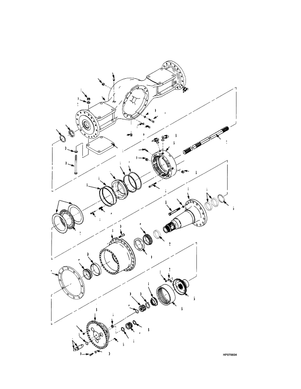 DRIVE AXLE (-> S/N A214E01994B ) (-> S/N A214E02000B ) (-> S/N A214E02033A )