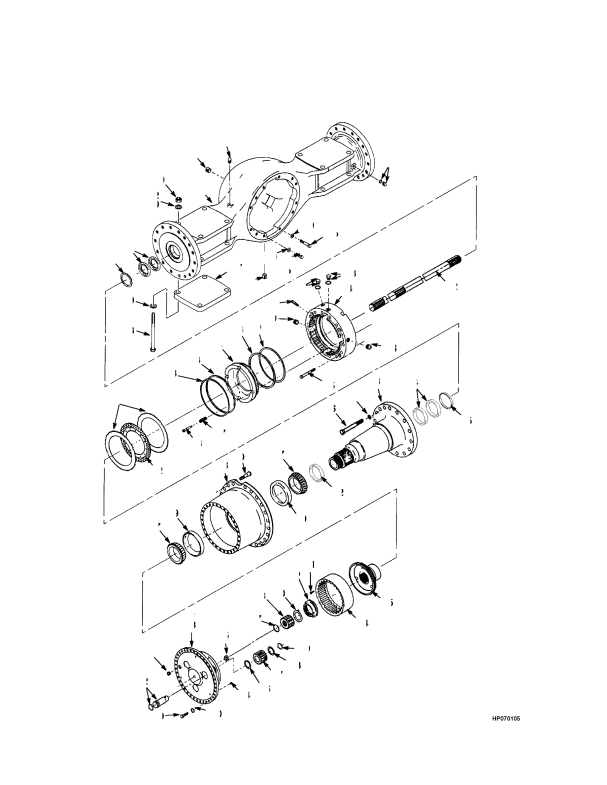 DRIVE AXLE (S/N A214E02034A ->) (S/N A214E01995B ->) (S/N A214E02001B ->)