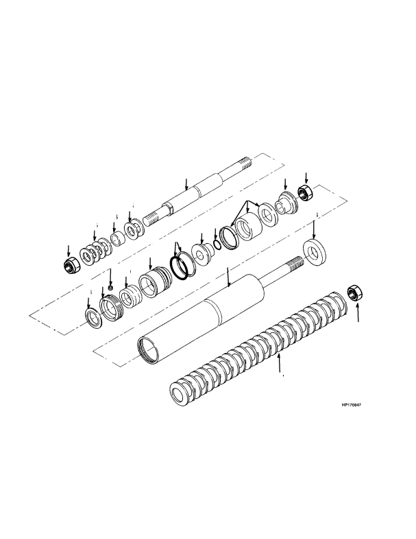 EXTENSION CYLINDER EMPTY CONTAINER HANDLER (-> S/N A214E01806)