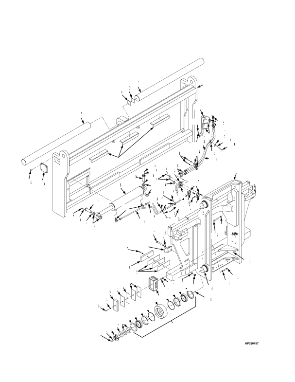 CARRIAGE APRON TYPE SIDE-SHIFT WITHOUT FORK POSITIONER