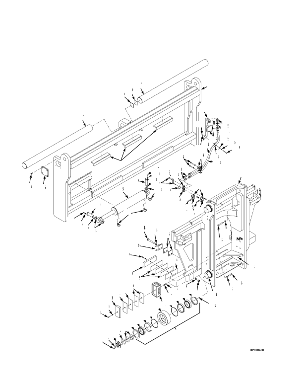 CARRIAGE APRON TYPE SIDE-SHIFT WITH FORK POSITIONER