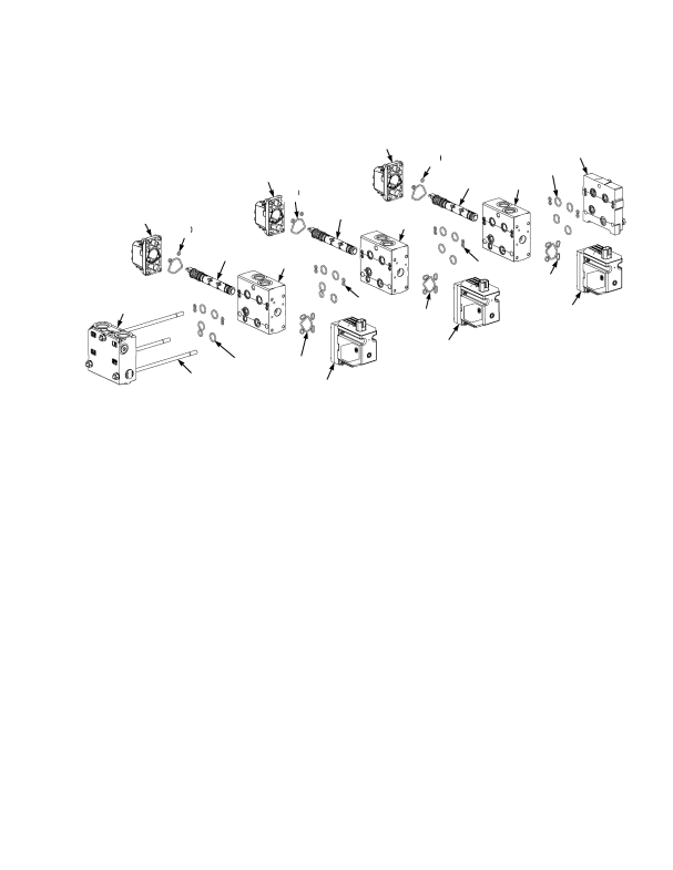 DIRECTIONAL CONTROL VALVE ASSEMBLY THREE-SECTION