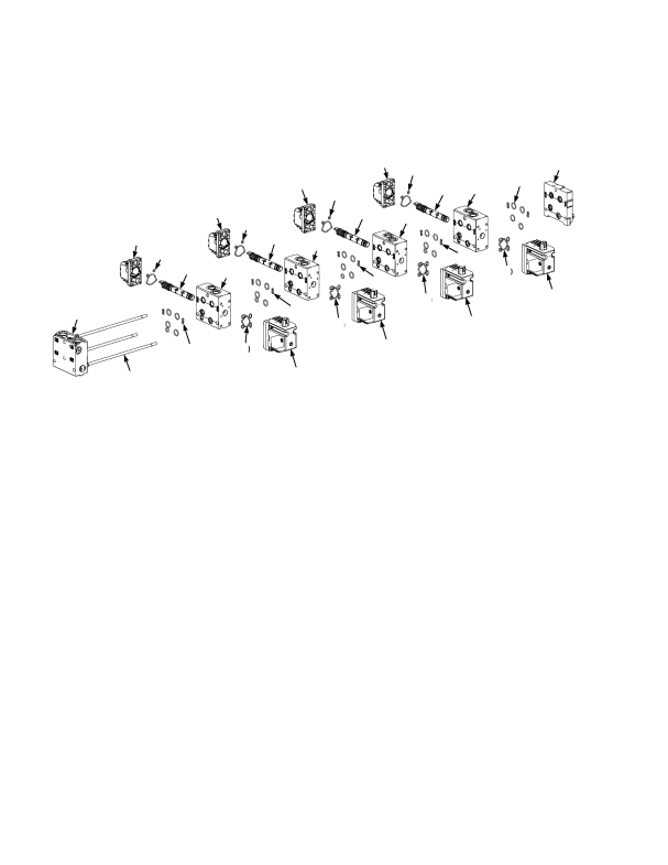 DIRECTIONAL CONTROL VALVE ASSEMBLY FOUR-SECTION 