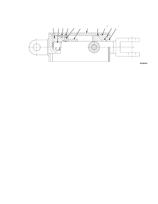 FORK POSITIONER CYLINDER ASSEMBLY